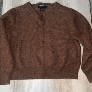 Kirkland Brown V-Neck cashmere Sweater